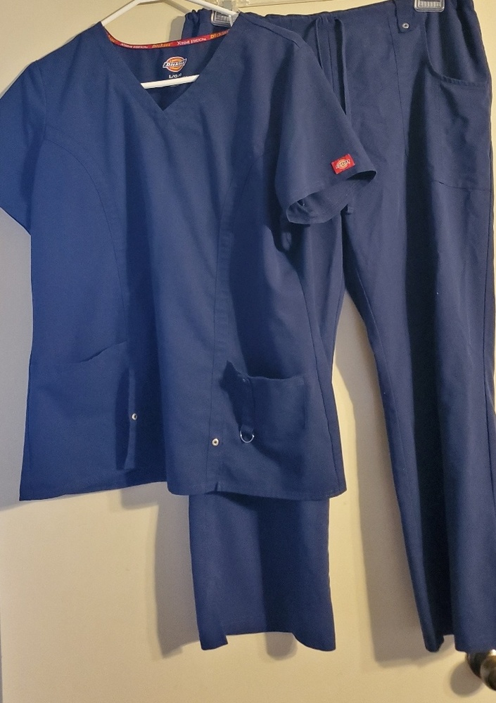 Dickies xtreme stretch scrubs navy womens large